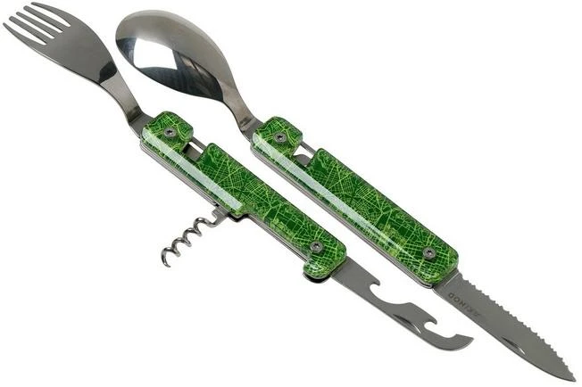 Akinod Multifunctional Cutlery 13H25 Downtown Green, Outdoor Cutlery 4 Akinod Multifunctional Cutlery 13H25 Downtown Green, Outdoor Cutlery - Image 2