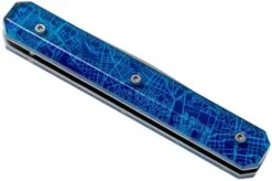 Akinod Utility Folding Knife 18H07 Downtown Blue, Gentleman's Knife -Famous Knife Shop AIA03M00012 04 akinod