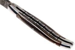 Laguiole En Aubrac 12 Cm Damast Pocket Knife, Full Handle Horn L0712PCI-FFI1 -Famous Knife Shop AUL0712PCI FFI1 05 laguiole en aubrac aul0712pci ffi1 05
