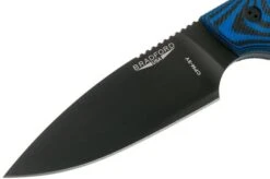 Bradford Guardian 4, 3D Black-Blue G10 Guardian 4 CPM 3V, Full Flat Black DLC 4FH-113B-3V -Famous Knife Shop BDK 4FH 113B 3V 03 bradford knives