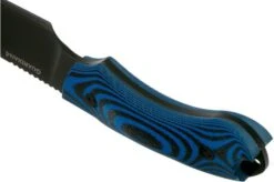 Bradford Guardian 4, 3D Black-Blue G10 Guardian 4 CPM 3V, Full Flat Black DLC 4FH-113B-3V -Famous Knife Shop BDK 4FH 113B 3V 04 bradford knives