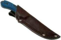 Bradford Guardian 4, 3D Black-Blue G10 Guardian 4 CPM 3V, Full Flat Black DLC 4FH-113B-3V -Famous Knife Shop BDK 4FH 113B 3V 06 bradford knives