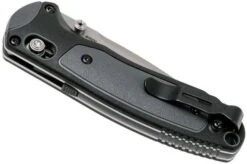 Benchmade 595 Mini Boost Pocket Knife, Plain Edge Satin Blade -Famous Knife Shop BE595 04 benchmade be595 04
