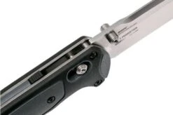 Benchmade 595 Mini Boost Pocket Knife, Plain Edge Satin Blade -Famous Knife Shop BE595 06 benchmade be595 06