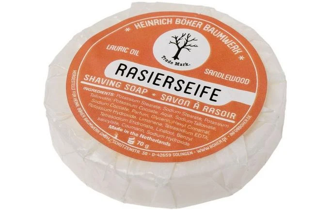 Böker Shaving Soap Lauric Oil & Sandlewood 04BO179 3 Böker Shaving Soap Lauric Oil & Sandlewood 04BO179