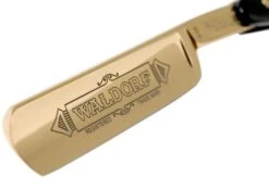 Böker Manufaktur Waldorf 24 Karat Gold 5/8" Straight Razor 140321 -Famous Knife Shop BO140321 03 boker bo140321 03