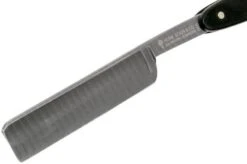 Böker Manufaktur Ebony Damascus Limited Edition Straight Razor 140409DAM -Famous Knife Shop BO140409DAM 03 boker bo140409dam 03