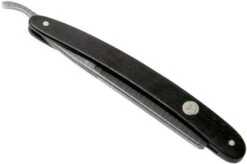 Böker Manufaktur Ebony Damascus Limited Edition Straight Razor 140409DAM -Famous Knife Shop BO140409DAM 06 boker bo140409dam 06