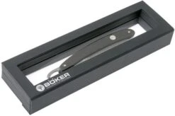 Böker Manufaktur Ebony Damascus Limited Edition Straight Razor 140409DAM -Famous Knife Shop BO140409DAM 07 boker bo140409dam 07