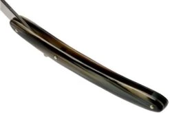 Böker Pro Barberette Artificial Horn 140908 Shavette 12 Böker Pro Barberette Artificial Horn 140908 Shavette -Famous Knife Shop BO140908 05 boker