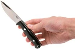 Bark River North Country EDC CPM 154, Black Canvas Micarta -Famous Knife Shop BRK02 054BRKC 06 bark river brk02 054brkc 06