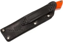 Bark River Mini Canadian A2, Blaze Orange G10, Hollow Pins, Black Sheath -Famous Knife Shop BRK03 133O10 HP 08 bark river brk03 133o10 hp 08