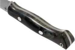 Bark River Aurora A2 Dark Blue Elder Burl, Bushcraft Knife -Famous Knife Shop BRK06 115DBEB 04 bark river knives