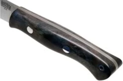 Bark River Aurora A2 Dark Blue Elder Burl, Bushcraft Knife -Famous Knife Shop BRK06 115DBEB 05 bark river knives