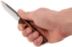 Bark River Bravo EDC A2 Rampless, Desert Ironwood, Brown Sheath -Famous Knife Shop BRK07 007DIW1 06 bark river brk07 007diw1 06