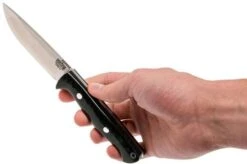 Bark River Gunny Hunter CPM 3V, Black Canvas Micarta, Jimped -Famous Knife Shop BRK07 025BRKC JI 04 bark river brk07 025brkc ji 04