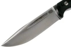 Bark River Cub CPM 3V, Black Linen Micarta, Mosaic Pins Bushcraft Knife -Famous Knife Shop BRK08 221BKC 3MP 03 bark river