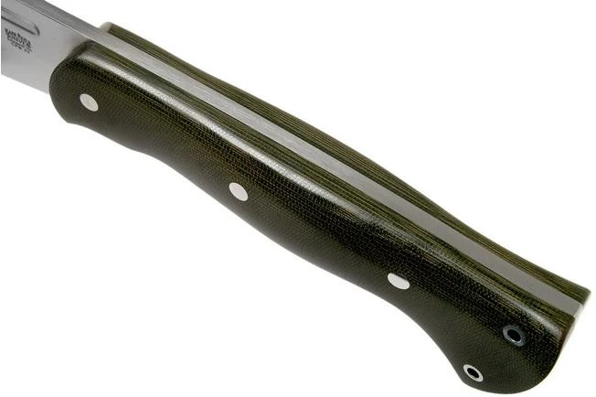 Bark River JX5 Vengeful 1 CPM 3V Green Canvas Micarta Machete 7 Bark River JX5 Vengeful 1 CPM 3V Green Canvas Micarta Machete - Image 5