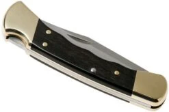 Buck 110 Folding Hunter, With Finger Grooves -Famous Knife Shop BUCK0110BRSFG B 04 buck v201907
