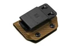 Clip And Carry Kydex Sheath SOG Powerlock, Carbon Fiber Brown SPWRLK-CF-BRN Belt Holster -Famous Knife Shop CASPWRLK CF BRN 03 clipandcarry