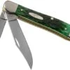Case Copperhead Pocket Worn Bermuda Green Bone, Peach Seed Jig, 9788, 6249 SS Pocket Knife