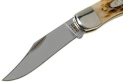 Case Pocket Hunter Amber Jigged Bone, 10727, 61165 SS Pocket Knife -Famous Knife Shop CE10727 03 case