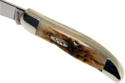 Case Pocket Hunter Amber Jigged Bone, 10727, 61165 SS Pocket Knife -Famous Knife Shop CE10727 06 case