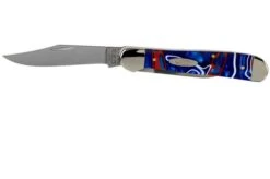 Case Copperhead Patriotic Kirinite, 11219, 10249 SS Pocket Knife -Famous Knife Shop CE11219 03 case