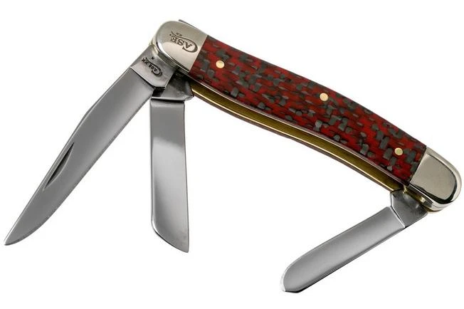 Case Medium Stockman Red & Black Carbon Fibre, 25928, 10318 CV Pocket Knife 3 Case Medium Stockman Red & Black Carbon Fibre, 25928, 10318 CV Pocket Knife
