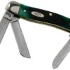 Case Medium Stockman Hunter Green Bone, Sawcut, 27664, 6318 SS Pocket Knife -Famous Knife Shop CE27664 01 case