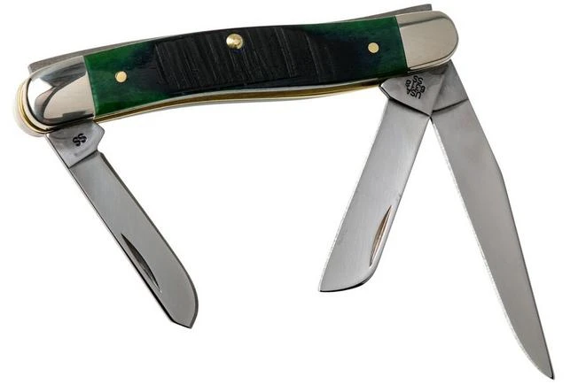 Case Medium Stockman Hunter Green Bone, Sawcut, 27664, 6318 SS Pocket Knife 4 Case Medium Stockman Hunter Green Bone, Sawcut, 27664, 6318 SS Pocket Knife - Image 2