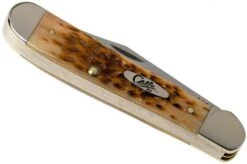 Case Copperhead Amber Jigged Bone, 30091, 6249 CV Pocket Knife -Famous Knife Shop CE30091 04 case