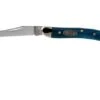 Case Small Texas Toothpick Mediterranean Blue Bone, Smooth, 52804, 610096 SS Pocket Knife -Famous Knife Shop CE52804 01 case