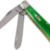 Case Mini Trapper Brilliant Green Bone, Smooth, 52824, 6207 SS Pocket Knife -Famous Knife Shop CE52824 01 case