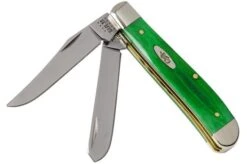 Case Mini Trapper Brilliant Green Bone, Smooth, 52824, 6207 SS Pocket Knife