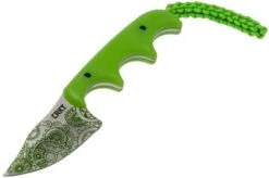 CRKT Minimalist Bowie Gears 2387G Neck Knife, Alan Folts Design -Famous Knife Shop CK 2387G 03 crkt