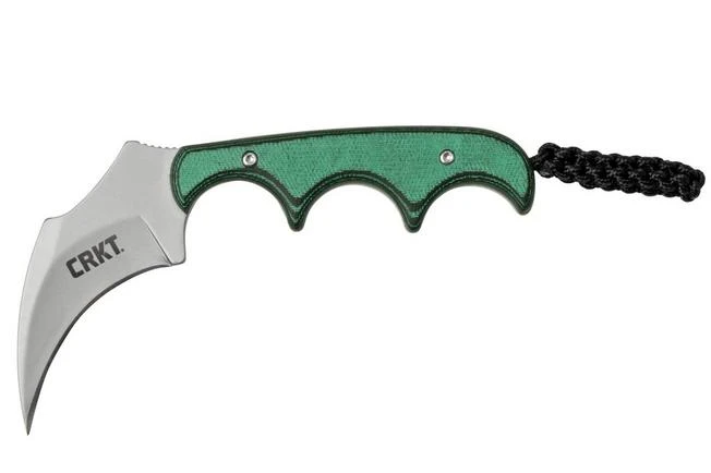 CRKT Keramin, Green Black, 2389 Neck Knife, Alan Folts Design 3 CRKT Keramin, Green Black, 2389 Neck Knife, Alan Folts Design