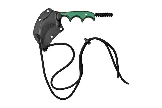 CRKT Keramin, Green Black, 2389 Neck Knife, Alan Folts Design 7 CRKT Keramin, Green Black, 2389 Neck Knife, Alan Folts Design - Image 5