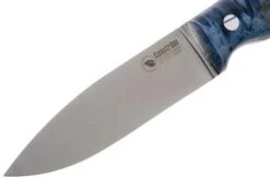 Casström No. 10 Swedish Forest Knife Blue Curly Birch, 14C28N Flat Grind -Famous Knife Shop CM13119 03 casstrom cm13119 03