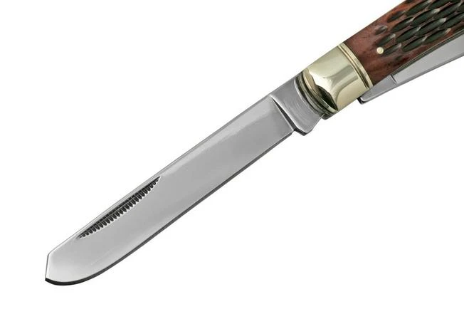 Cold Steel Trapper FL-TRPR-J, Jigged Brown Bone, Pocket Knife 5 Cold Steel Trapper FL-TRPR-J, Jigged Brown Bone, Pocket Knife - Image 3