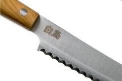Due Cigni Hakucho Pankiri/ Bread Knife 21 Cm, Olive Wood -Famous Knife Shop DG2C510OL 04 due cigni