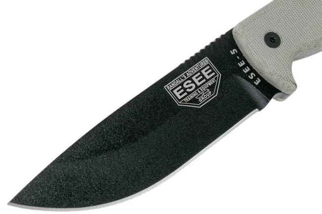 ESEE Model 5 Black Blade, Desert Tan Handle 5P-BK With Kydex Sheath + Belt Clip 5 ESEE Model 5 Black Blade, Desert Tan Handle 5P-BK With Kydex Sheath + Belt Clip - Image 3
