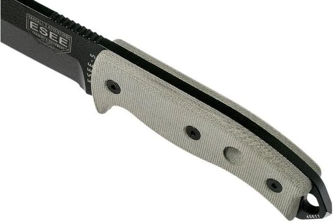 ESEE Model 5 Black Blade, Desert Tan Handle 5P-BK With Kydex Sheath + Belt Clip 7 ESEE Model 5 Black Blade, Desert Tan Handle 5P-BK With Kydex Sheath + Belt Clip - Image 5