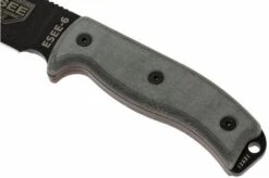 ESEE Model 6 Black Blade, Grey Handle 6P-KO Survival Knife Without Sheath 11 ESEE Model 6 Black Blade, Grey Handle 6P-KO Survival Knife Without Sheath -Famous Knife Shop EE ESEE 6P KO 03 esee knives model 6 ee esee 6p ko d3