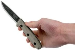 ESEE RB3 Bolieu Camp-Lore, Scandi Grind, Leather Sheath, Reuben Bolieu Design -Famous Knife Shop EE ESEE RB3 06 esee v2018 ee esee rb3 06