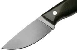 Brisa Skinner 90 - Elmax Flat - Green Micarta 362 Hunting Knife -Famous Knife Shop ENZ 362 03 brisa