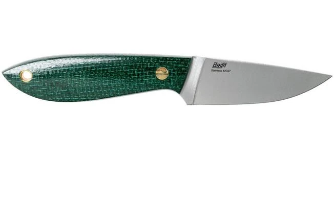 Brisa Bobtail 80 Green Micarta Handle, 12C27, Multi-carry Sheath 9957 4 Brisa Bobtail 80 Green Micarta Handle, 12C27, Multi-carry Sheath 9957 - Image 2