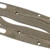 Flytanium Bugout Scales Crossfade, Green Linen Micarta -Famous Knife Shop FLY 866 01 flytanium