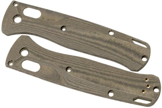 Flytanium Bugout Scales Crossfade, Green Linen Micarta 3 Flytanium Bugout Scales Crossfade, Green Linen Micarta