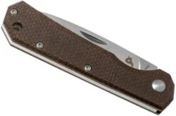 Fox Black Fox Ciol Folding Knife BF-748MIB Dark Brown Micarta Pocket Knife, Denis Simonutti Design -Famous Knife Shop FOBF 748MIB 04 fox knives